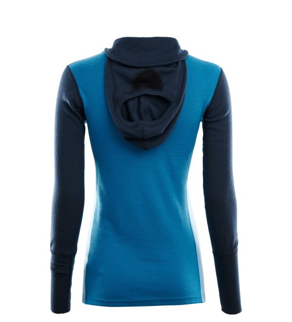 Aclima-WarmWool-Hood-Sweater-w-zip-W-Navy-Blazer-Blue-Sapphire-Azure-104078-Nuten-Sport-1