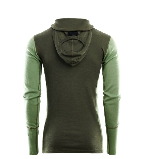 Aclima-WarmWool-Hood-Sweater-w-zip-M-Olive-Night-Dill-Marengo-104035-Nuten-Sport-1