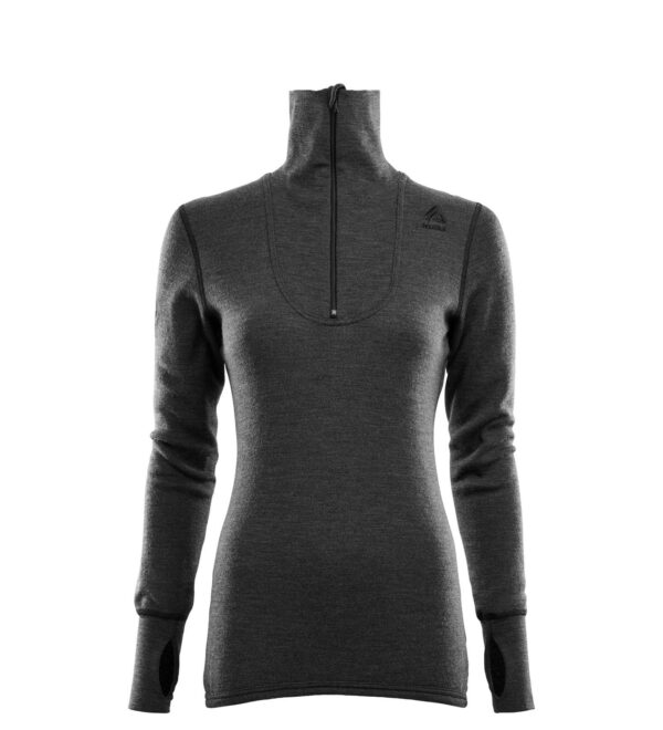 Aclima-Doublewool-Polo-Shirt-Zip,-Woman-Marengo-Jet-Black-103418-Nuten-Sport-2