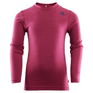 Aclima-Lightwool-Crew-Neck-Shirt,-Children-Cerise-103139-Nuten-Sport-3