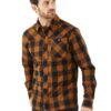 Rab-Boundary-Shirt-Caramel-Check-QBS-05-Nuten-Sport-2