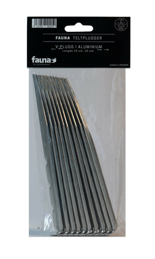 Fauna-Teltplugger-alum.-V-plugg-15cm-(-10stk)-84920040-Nuten-Sport-3