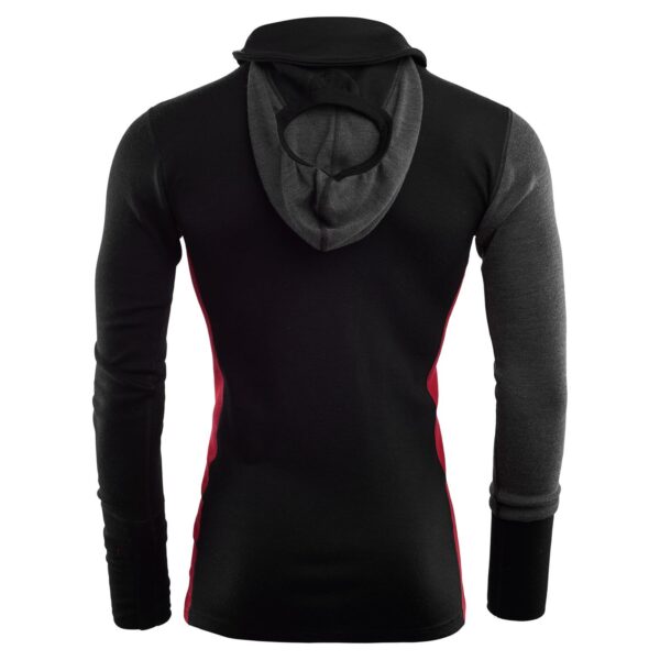 Aclima-WarmWool-Hood-Sweater-Net,-M-Jet-Black-Marengo-Chili-Pepper-104035-Nuten-Sport-2
