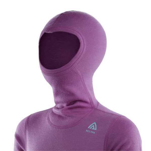 Aclima-Warmwool-Hood-Sweater,-Children-Sunset-Purple-Reef-Waters-101808-Nuten-Sport-5