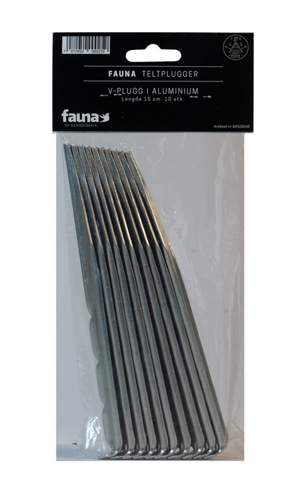 Fauna-Teltplugger-alum.-V-plugg-15cm-(-10stk)-84920040-Nuten-Sport-1