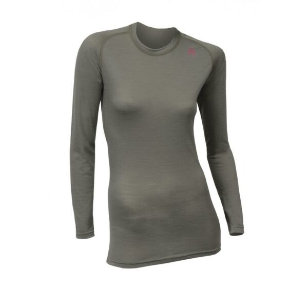 Aclima-Lightwool-Crew-Neck-Shirt,-Woman-Ranger-Green-101648-Nuten-Sport-1