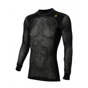 Aclima WoolNet Crew Neck shirt, Man Jet Black 101630 Nuten Sport 1