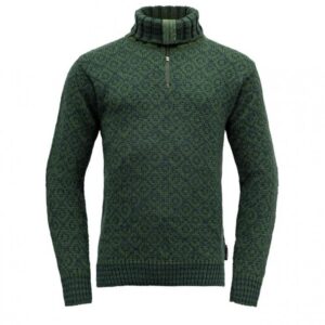 Devold Svalbard Sweater Zip Neck Forest-Woods TC 396 410 A Nuten Sport 1