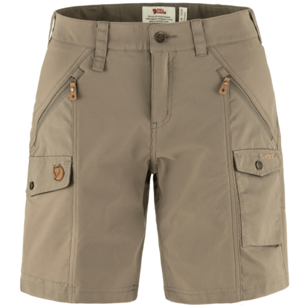 Fjällräven Fjällräven Nikka Shorts Curved W Suede Brown F89731 Nuten Sport 1