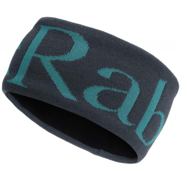 Rab Knitted Logo Headband Ebony QAB-40 Nuten Sport 1