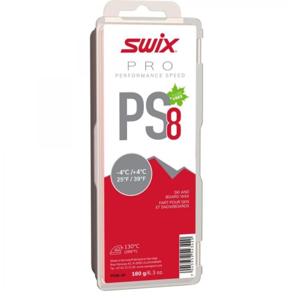 Swix PS8 Red, -4°C-+4°C, 180g PS08-18 Nuten Sport 1