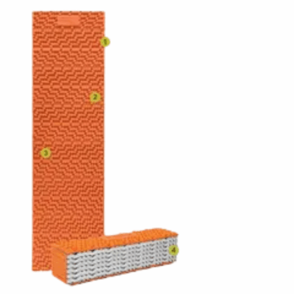 Nemo Equipment Switchback Insulated Regular Folding Closed-Cell Foam Sleeping Pad  Orange - Bilde 3
