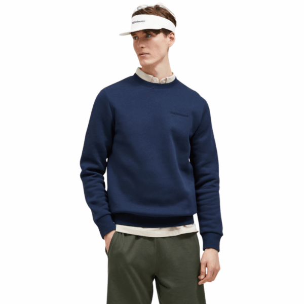 Peak Performance M Original Liten Logo Genser Herre Blå - Bilde 4