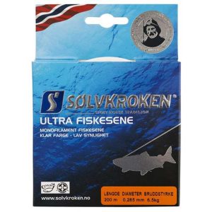 Sølvkroken Ultra sene Clear 0,205 mm