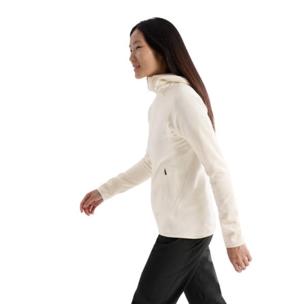 ArcTeryx Kyanite Fleece Hettejakke Dame Offwhite - Bilde 4
