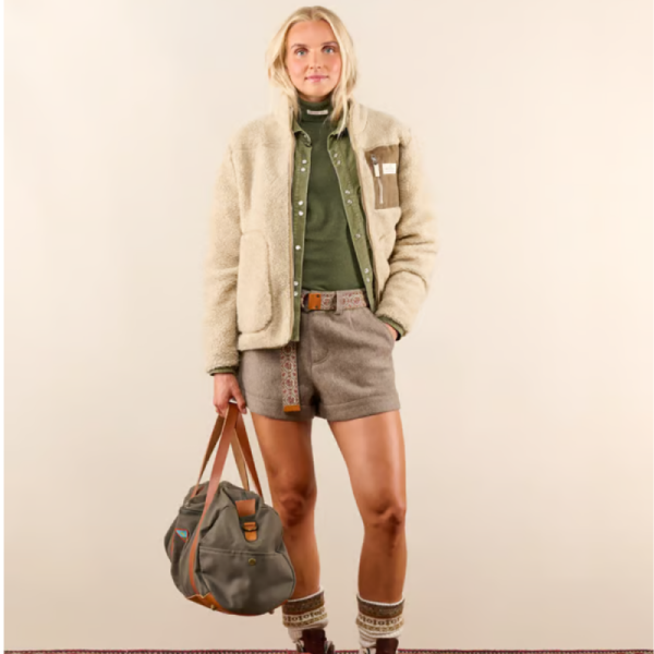 Amundsen Heroes Ull Fleece Jakke Dame Beige - Bilde 5