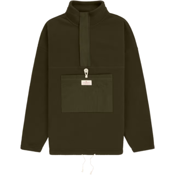 Amundsen V-bond Waxed Fleece Genser  Herre  Grønn