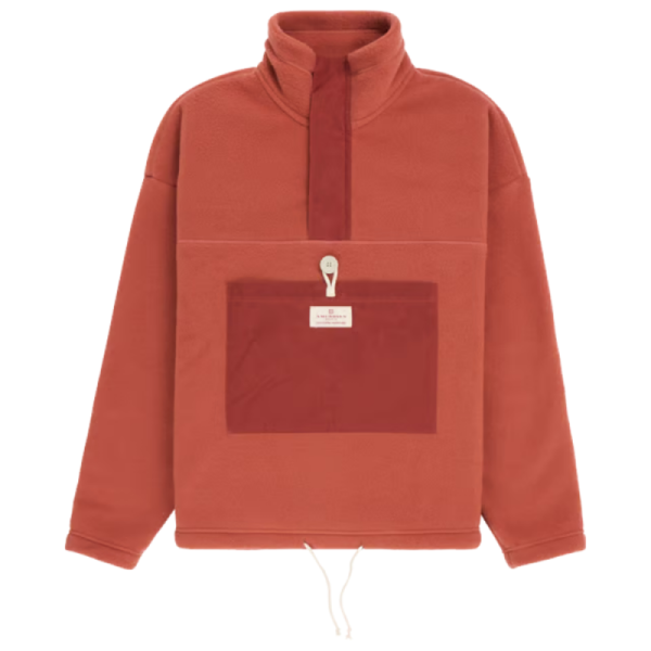 Amundsen V-Bond Waxed Fleece Genser Dame Terra Red/ Red