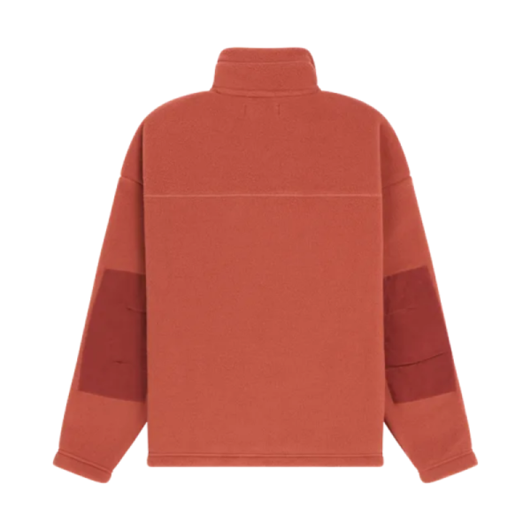 Amundsen V-Bond Waxed Fleece Genser Dame Terra Red/ Red - Bilde 2