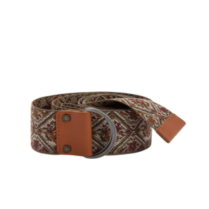 Amundsen Woven Belt e Tan Pattern Brun