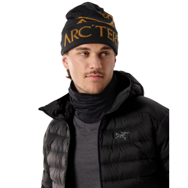 ArcTeryx Bird Word Toque Lue Sort Gull-logo - Bilde 2