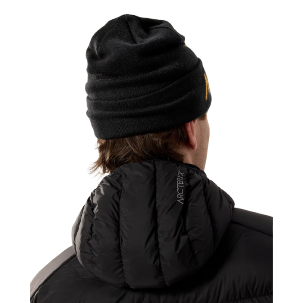 ArcTeryx Bird Word Toque Lue Sort Gull-logo - Bilde 4