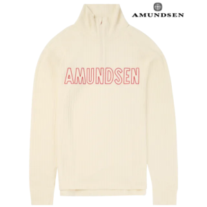Amundsen Hero;s Hide Half Zip Neck Ulltrøye  Herre Hvit