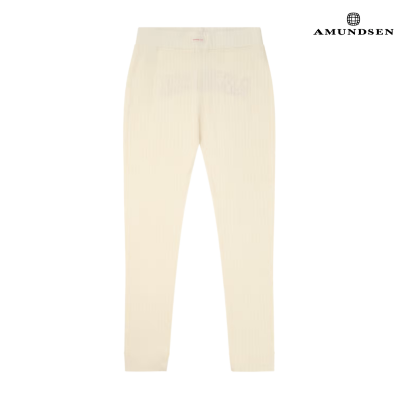 Amundsen Heros Hide Stilongs Ullunderdel Dame Logo Hvit