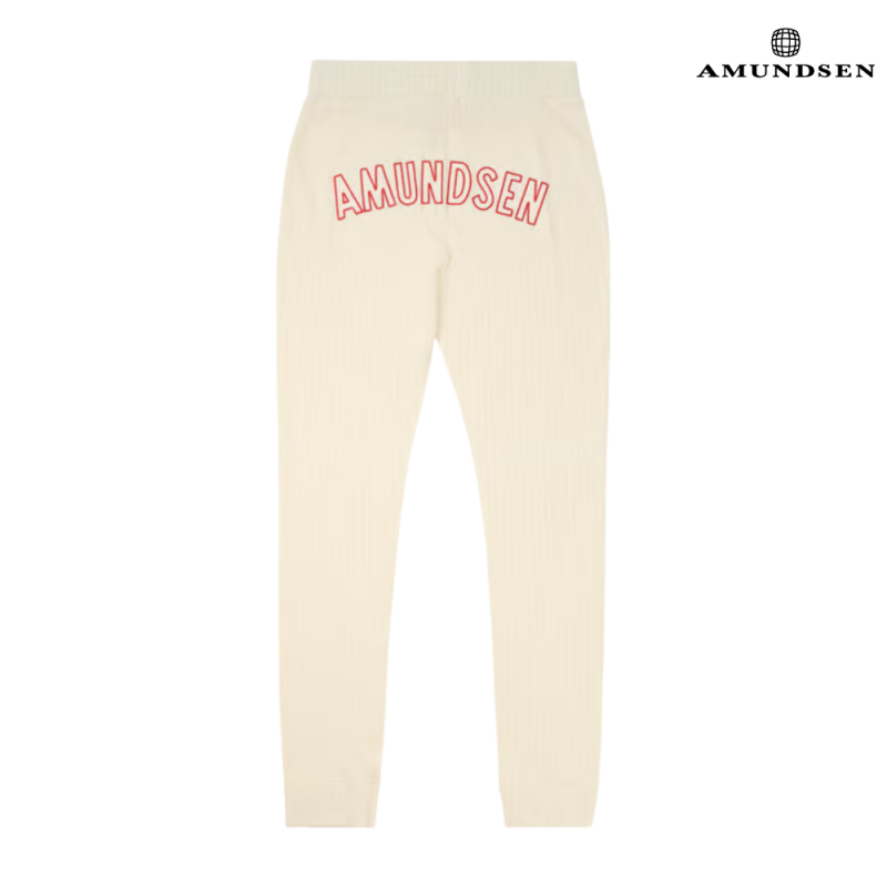 Amundsen Heros Hide Stilongs Ullunderdel Dame Logo Hvit - Bilde 2