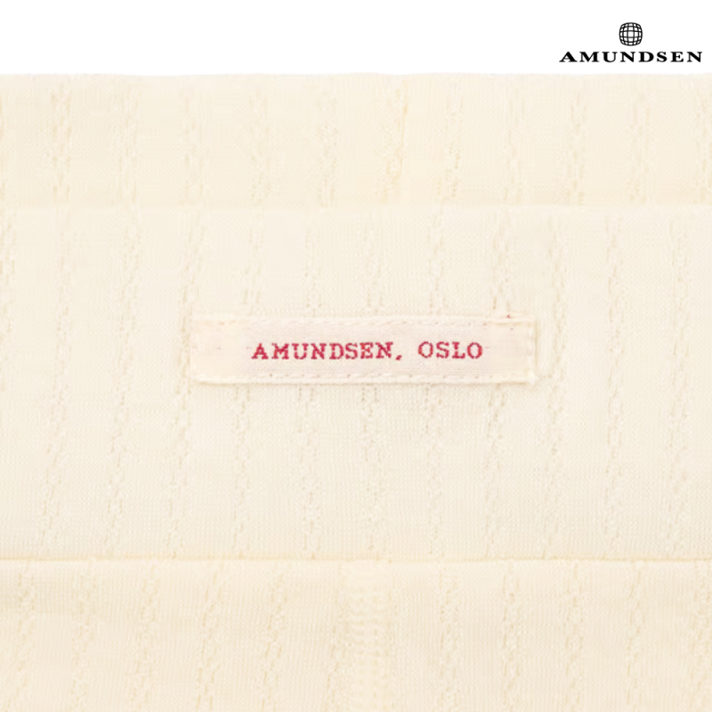 Amundsen Heros Hide Stilongs Ullunderdel Dame Logo Hvit - Bilde 3