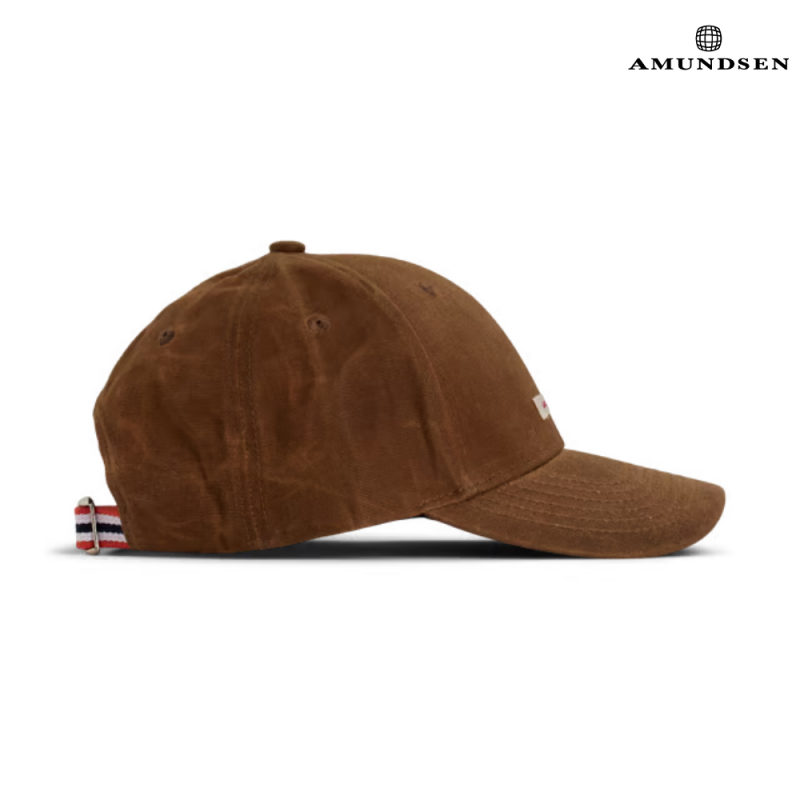 Amundsen Waxed Cotton Caps Brun