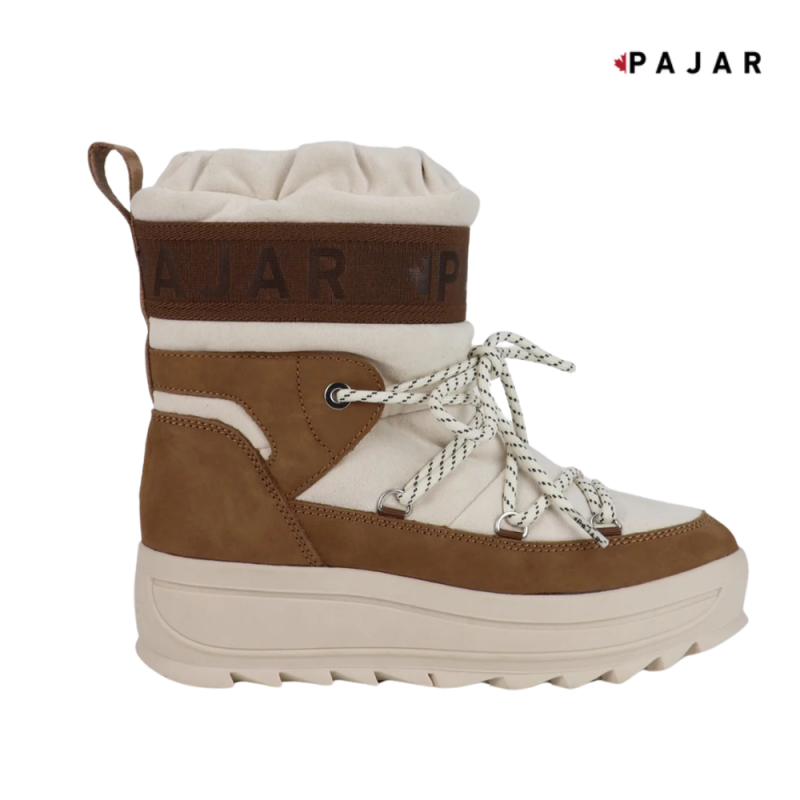 Pajar Galaxy Suede Pull On Vinterstøvler Dame Hvit/Brun