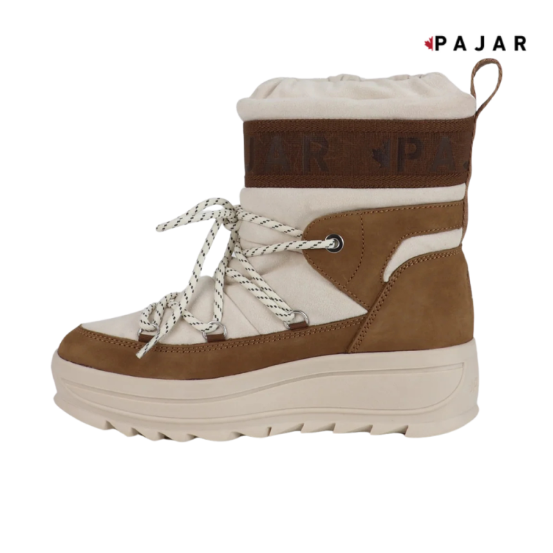 Pajar Galaxy Suede Pull On Vinterstøvler Dame Hvit/Brun - Bilde 4