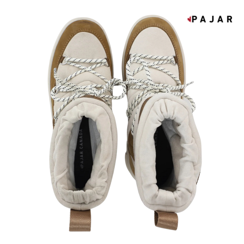 Pajar Galaxy Suede Pull On Vinterstøvler Dame Hvit/Brun - Bilde 6