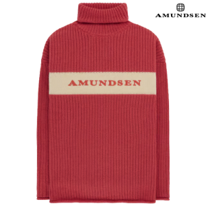 Amundsen Heroes Ski Turtle Neck Ullgenser Dame  Rød