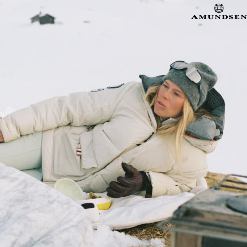 Amundsen Peak Parka Dunjakke Dame Hvit - Bilde 4
