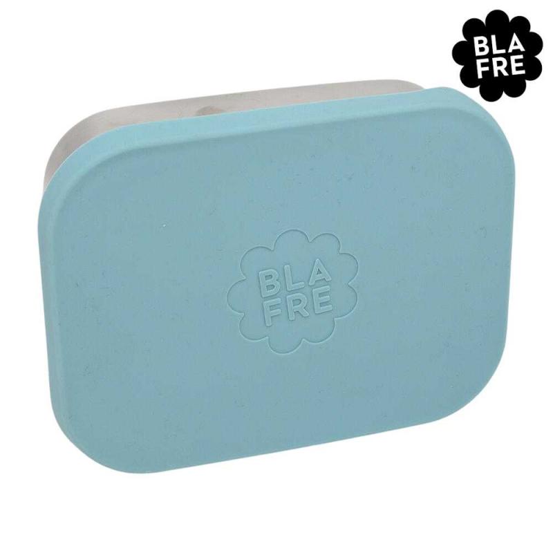 Blafre stålmatboks tre rom med silikonlokk - Turkis - Bilde 2