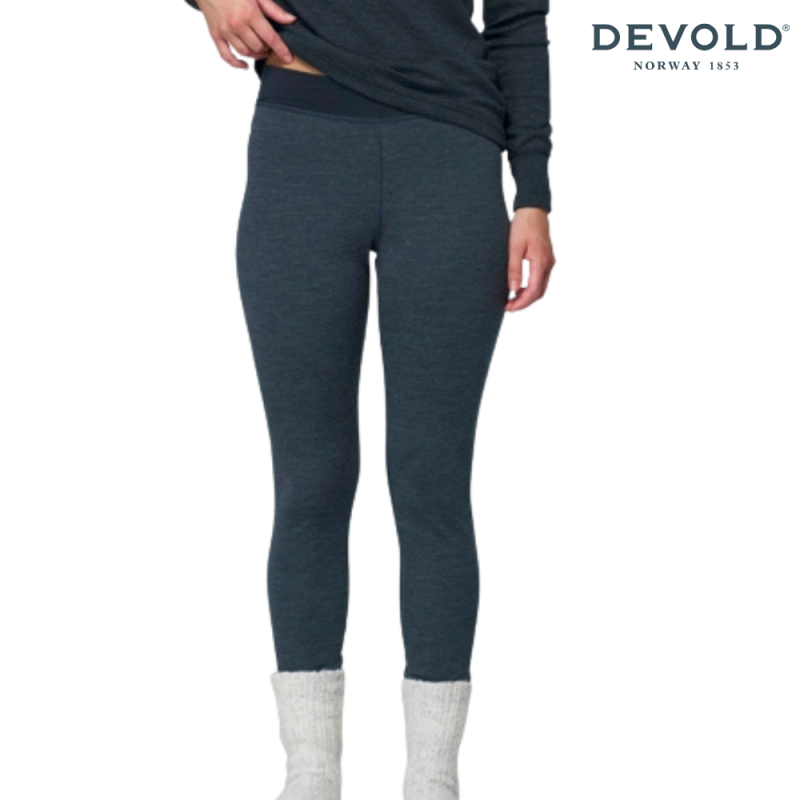 Devold Expedition Merinoull Silke Ull Stilongs Dame Mørkeblå - Bilde 2