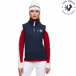 LES ARCS Micheline Fleece Vest Dame Blå