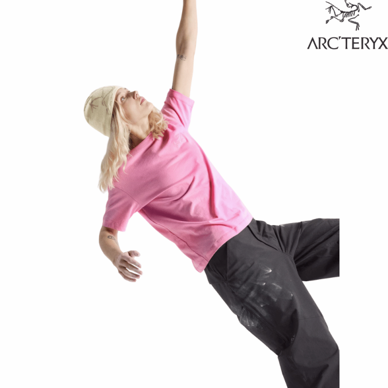 ArcTeryx Kragg Bomull Liten Fugl Kortermet T-Skjorte Dame Rosa - Bilde 3