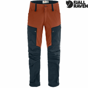 Fjällräven Keb Slitesterk Turbukse Herre  Oransje Mørkeblå