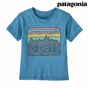 Patagonia Baby Fitz Roy T-skjorte Barn  Blå