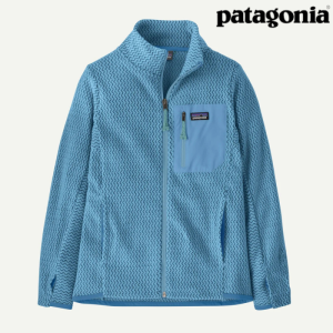 Patagonia K's R1 Air Full-Zip Tynn Fleecejakke Barn Blå