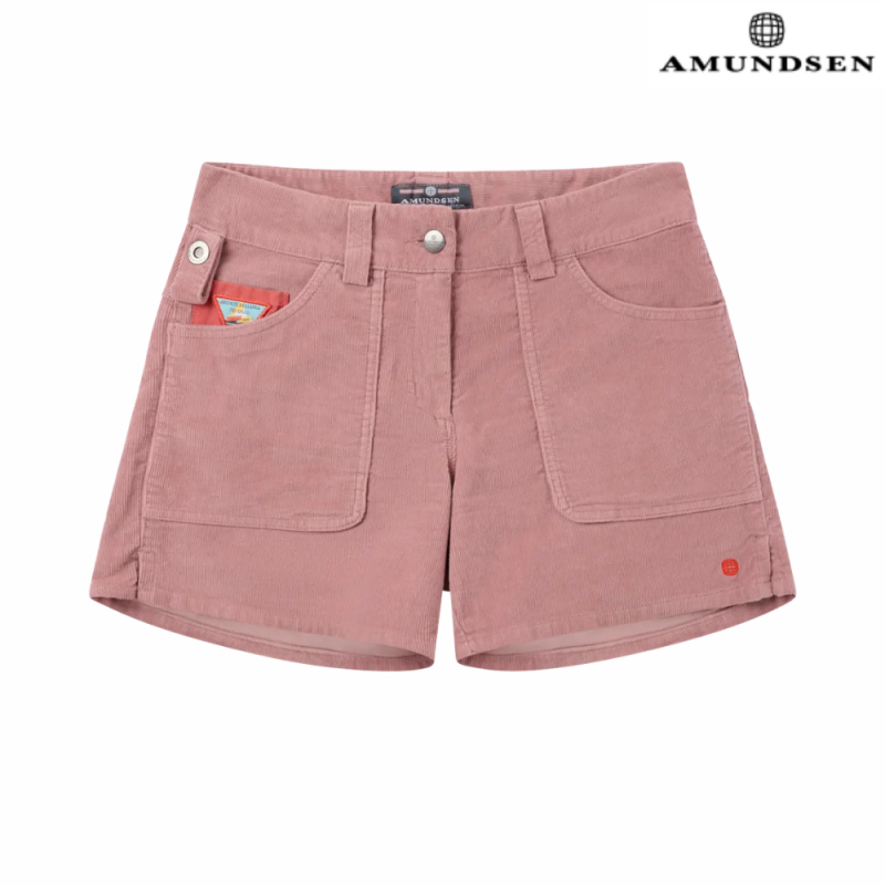 Amundsen 5 Incher Concord Kordfløyel G.Dyed Shorts Dame Rosa