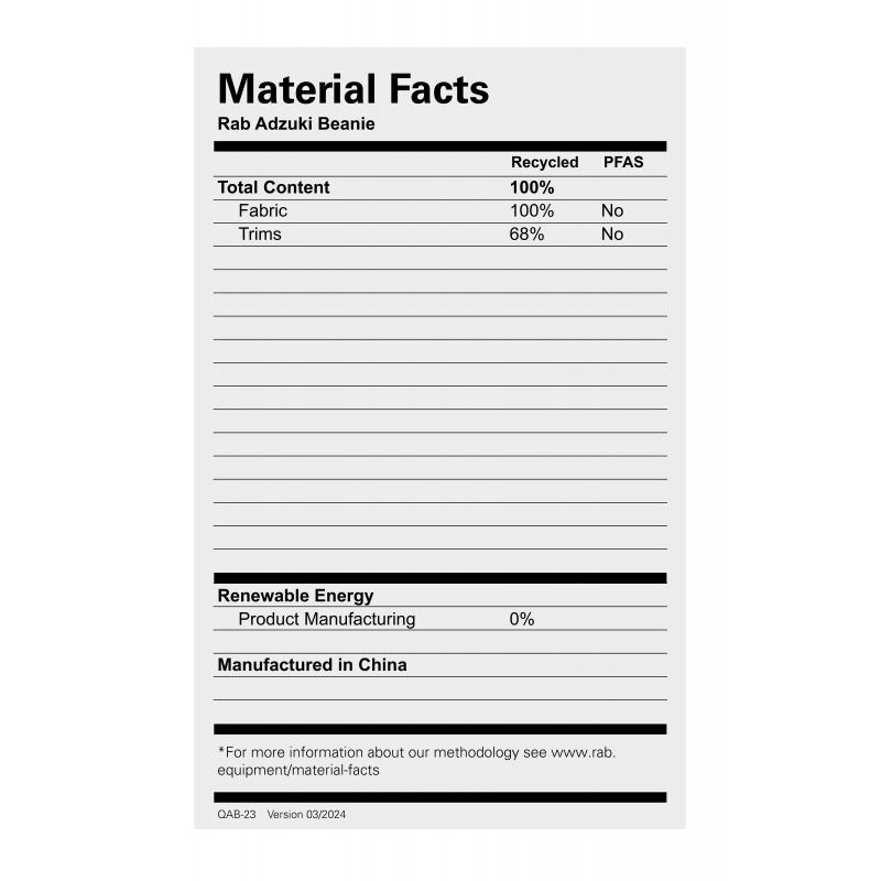 Rab Rab Adzuki Beanie QAB-23 Nuten Sport 2