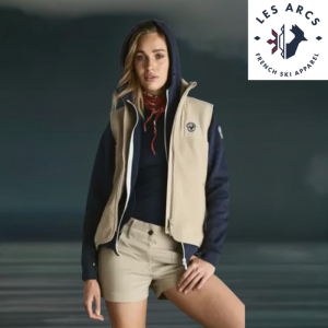 LES ARCS Sabine Retro Teddy Vest Dame Beige