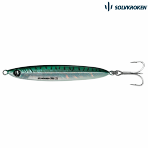 Sølvkroken Draug Slow Pitch Pilk 115  gram Holografisk Grønn Makrell