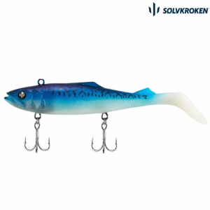 Sølvkroken Hogg 50 gram Softbait Fiskeimitasjon 50 gram Blå Makrell