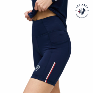 LES ARCS Brie Tights Shorts Womens Navy 7"