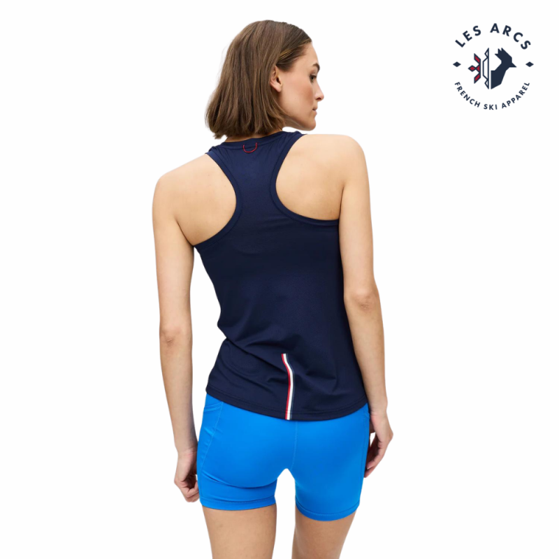 LES ARCS Fabiola Training Singlet Womens Navy - Bilde 2
